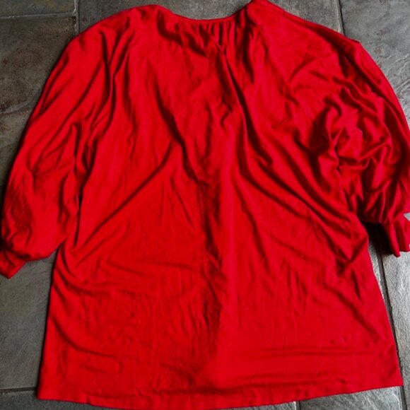 VaVa by Joy Han Bold Red Embellished Eye-Catching Top Women's Size Small (2-4) - Picture 9 of 12
